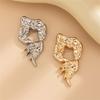 Delicate Hollow Pattern Alloy Brooch Eye Catching Lapel Pin Accessory For Women Seeking Unique Style Accent
