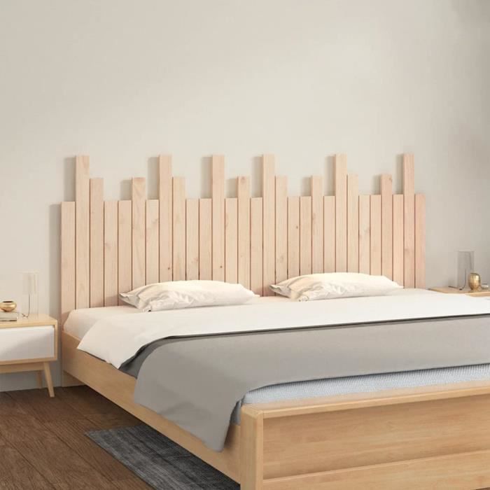 824813 vidaXL Tête de lit murale 185x3x80 cm Bois massif de pin