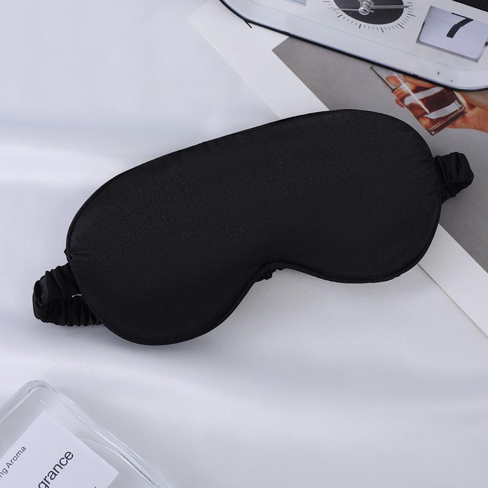 Double-Sided Mulberry Silk Eye Mask with Custom Logo - Light Blocking, Ideal for Travel