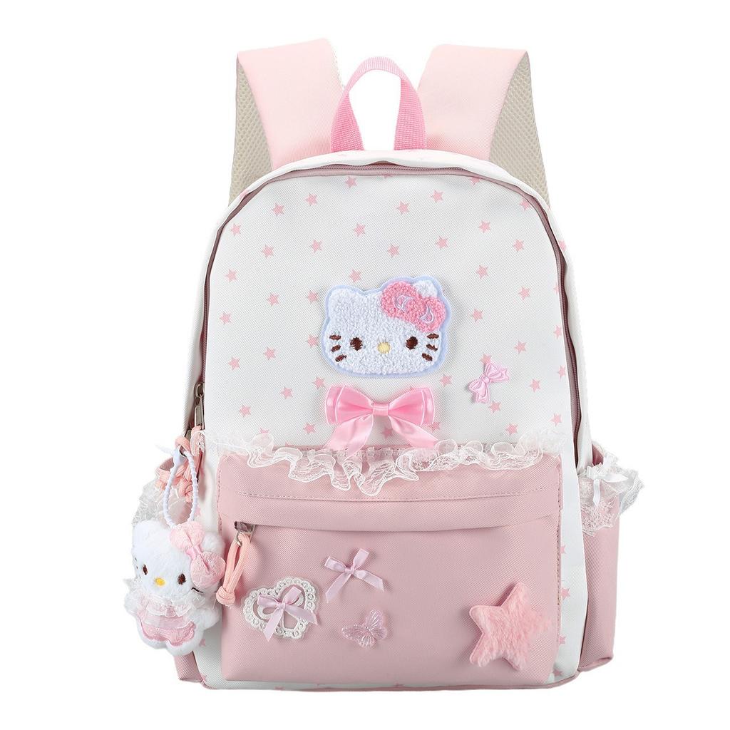 Schoolbag Small fresh backpack Female student schoolbag High value large capacity backpack Cute junior high school student lightweight travel backpack
