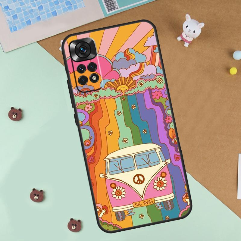 

Indie Hippie Art Case For Xiaomi Redmi Note 13 12 11 9 10 14 Pro 10S 11S 12S Cover For Redmi 13C 10C 12C 14C Redmi 12 4G
