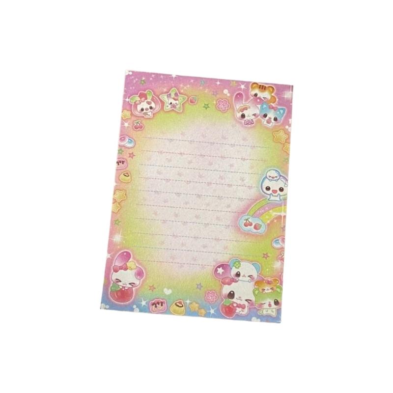 Rainbow Animal Note User Friendly School Office Supplies Cute Memos Sheets Paper Texture Suitable for Journaling