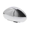 Silver Tone Universal Car Wide Angle Half Oval Rear View Blind Spot Mirror