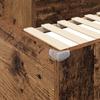 Loft Bed Frame with Desk Reclaimed Wood Look 90 x 200 cm