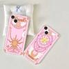 Cartoon Cardcaptor Sakura Magic Wand Moon Phone Case For IPhone 16 15 14 13 12 Mini 11 Pro XS Max X XR SE 6 7 8 Plus Soft