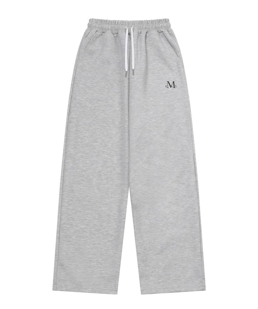 MUCENT Signature Bag 72 Lettering Wide Sweatpants Unisex (2 Colors)