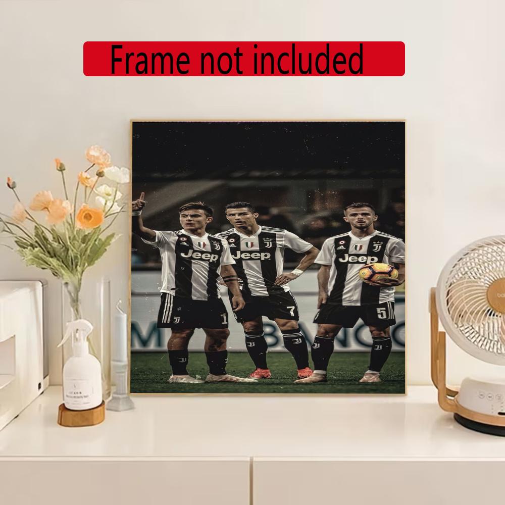 Juventus 5D Diy Diamond Paintings Mosaic Wall Round Diamond Art Painting Kits Embroidery Crystal Accessories Frameless