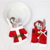 6pcs Snowman Christmas Cutlery Cover Clothing Cover Spoon Fork Knife Christmas Gifts Decoration