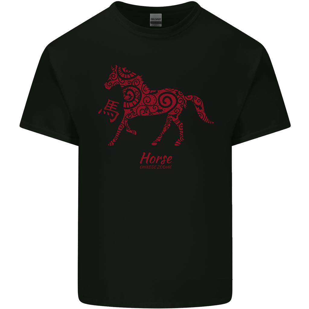 Chinese Zodiac Shengxiao Year of the Horse Unisexs Light Cotton TShirt