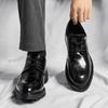 Lackleder formelle Herrenschuhe Klassischer Retro-vielseitiger Stil Täglich Büro Freizeit Geschäftsparty Schwarz Erwachsene Bräutigamschuhe
