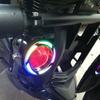 125W Motorcykel Angel Eyes 5 tum U7 RGB LED Strålkastare DRL Spot Head Lamp