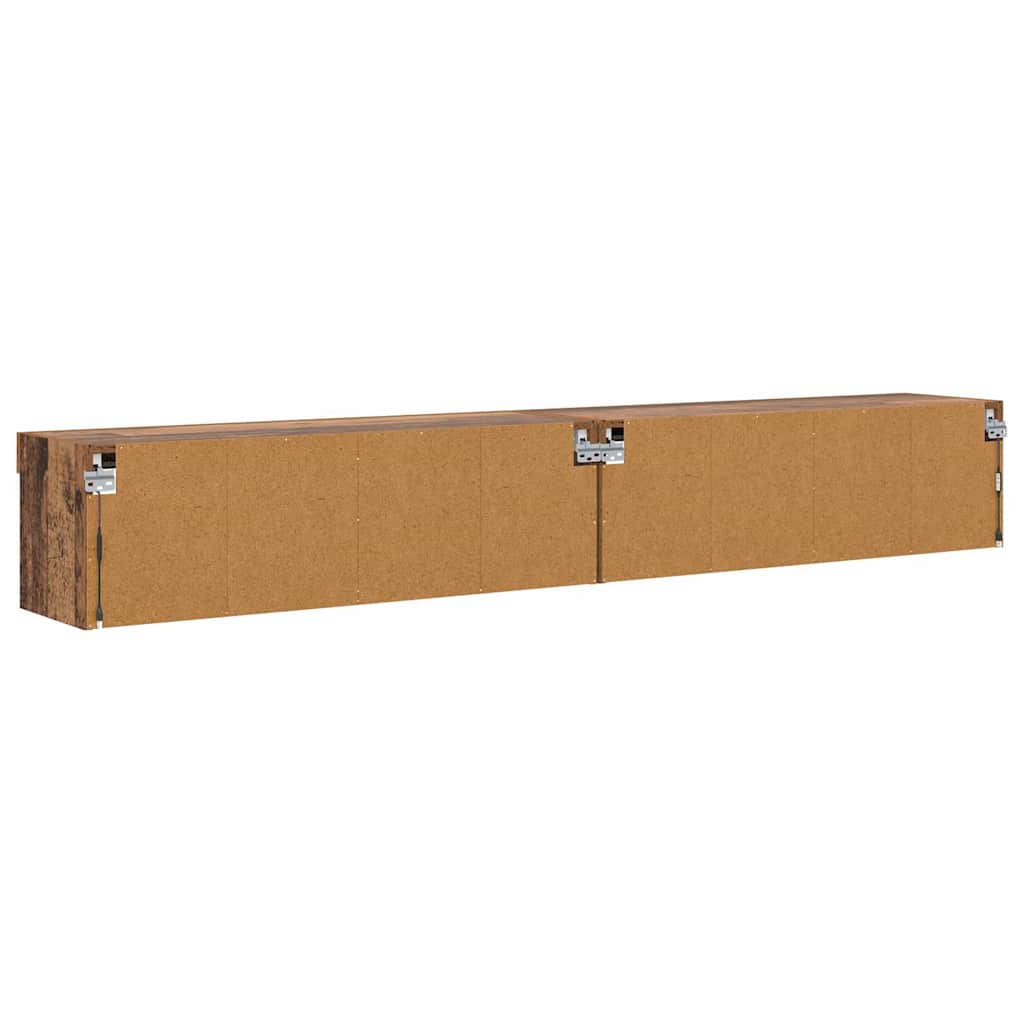 TV Cabinet Set 2 pcs Reclaimed Wood Look 100 x 30 x 30 cm Engineered Wood
