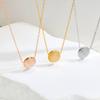 Niche Style Opal Pendant Necklace Rose Gold Titanium Steel Necklace Sweet Temperament Necklace