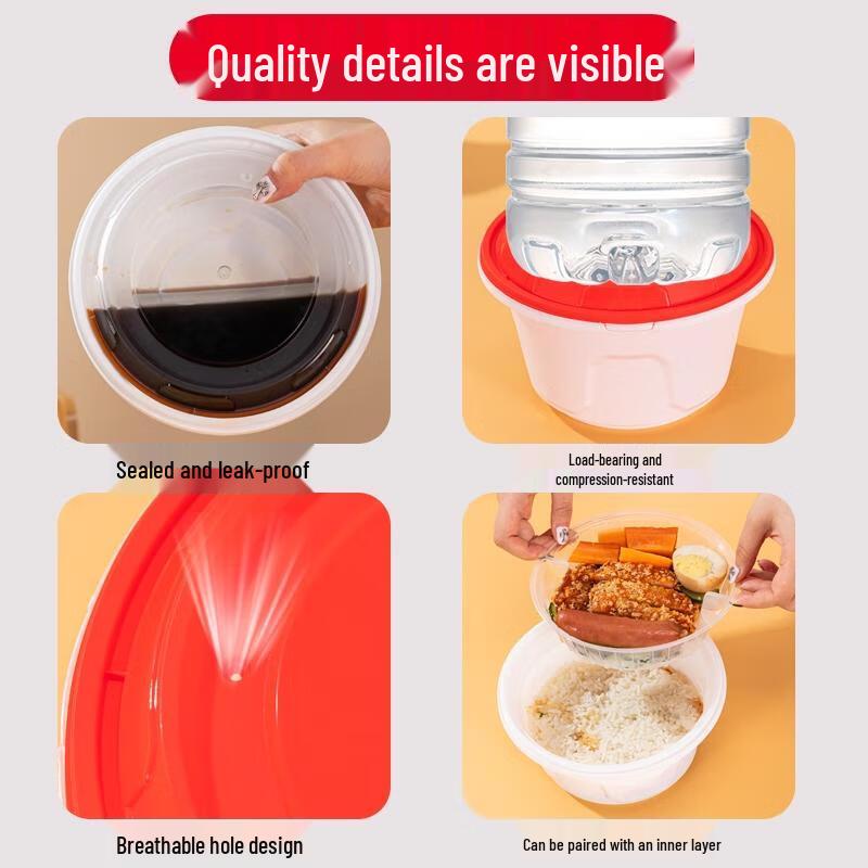 HANDUNYOU Thickened Disposable Takeout Food Container