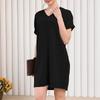 Summer Fashion Women's Color H-shaped Loose Casual V-neck Short Sleeve