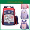 Gender-neutral Cute Rabbit Print Backpack For Young Students In Grades 1-3