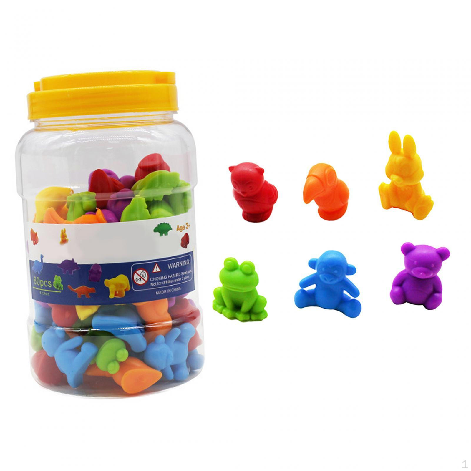 

60 предметов Счетные животные Игрушки Дети Животные Сортировка Игрушка Интерактивное Обучение Познание frog