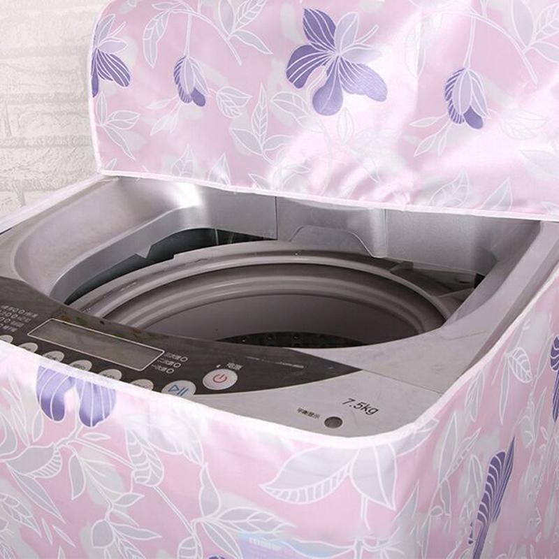 Top Load Washing Machine Cover Dust Cover Printing Dryer Cover Waterproof Sunscreen Multifunction Washroom Household Supplies