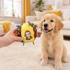 1/3Pcs Squeaky Dog Plush Toy with Built-in Bell, Soft Stuffed Ball Hanging Dog Training Toy, Interactive Pet Chew Toys for All Breeds