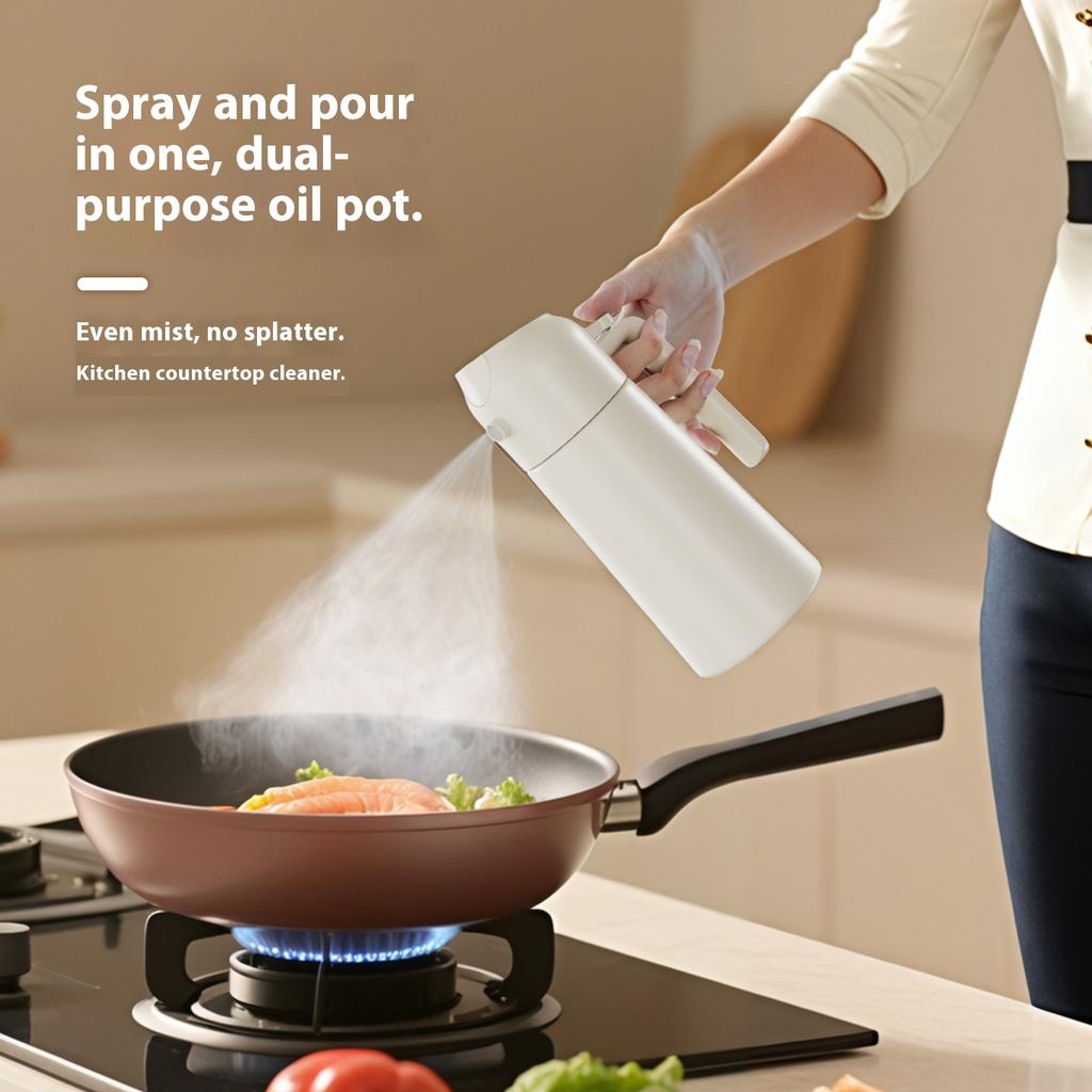 Gianxi Stainless Steel Spray Bottle Household Kitchen Oil Dual-Purpose Atomizing Spray Bottle Seasoning Bottle Oil Tank