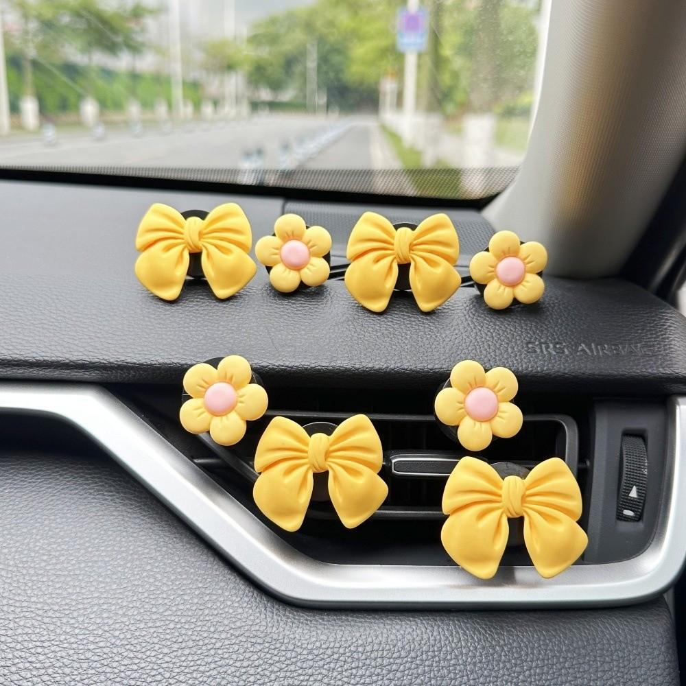 Bow Knot Design Car Air Vent Clips 8PCS Multi-Pack Dashboard Decorations  For Automobile Truck