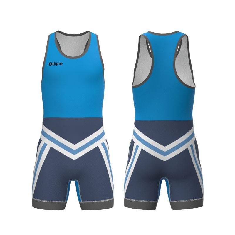 Canottiera da Lotta Libera con Stampa a Trasferimento Termico Uomo Donna Spandex Lycra Tuta Atletica a Compressione