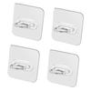 4 Pcs Spray Bottle Holder Space Saving Wall Mounted Adhesive Bottle Hook Shower Curtain Rod Holder