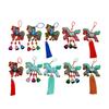 Chinese New Year Plush Pendant Cartoon Stuffed Horse Decoration Feng Shui Ornament for Home Car Bag Charm