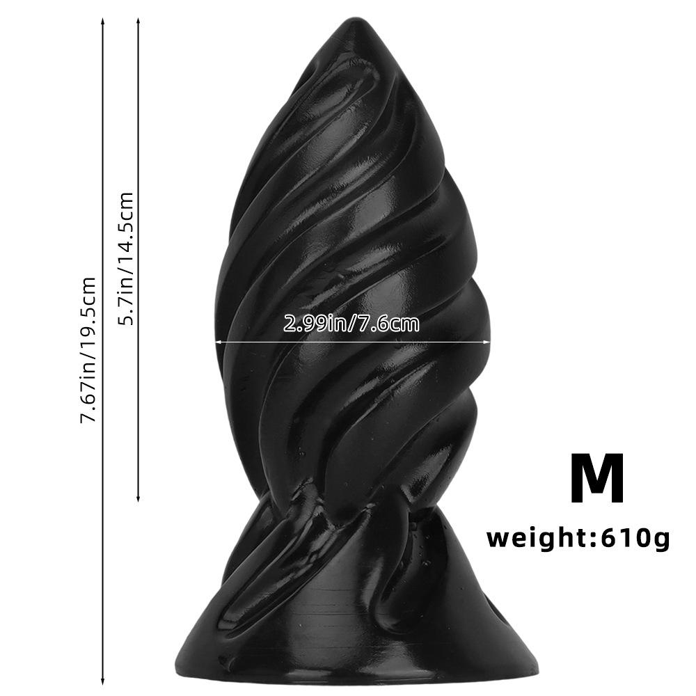Extra Large Pointed Thread Masturbation Chrysanthemum Anus Anal Plug for Men and Women Anal Expansion Device, Extra Large Dildo