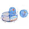 120cm Zeshoekige Kinder Ballenbak met Basketbalring Draagbaar Opvouwbaar Kinder Speelhek Speeltuin Gym Speelmat Baby Sport Educatie