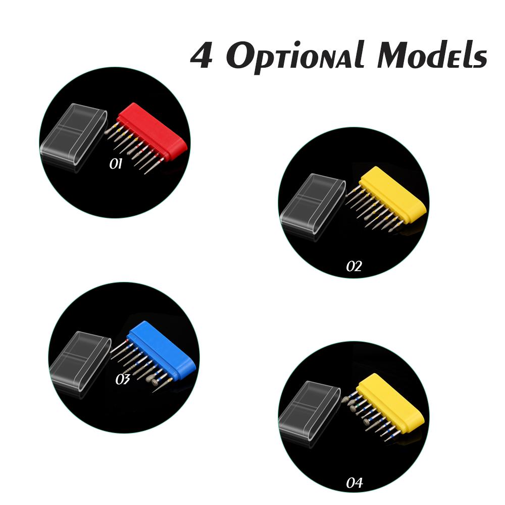 Dental Diamond Burs Drill Ceramic Restoration Polishing Kit 10 Pcs