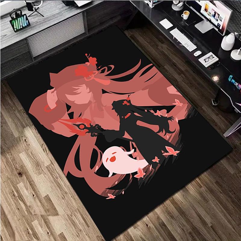 Genshin Impact Rug Home carpet Office Decorative Carpet For Living Room Bedroom Door Mat Floor Carpet Computer Chair Area Rug