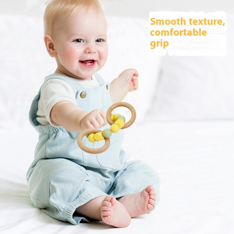 Baby Beech Molar Stick, Liquid Silicone 6 Months Can Be Boiled Baby Biting Glue Toy Anti-eating Hand Soothing Toothpaste