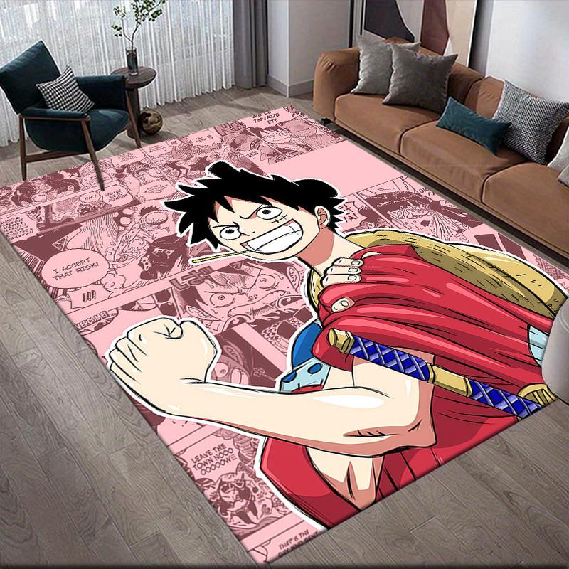 

One Piece Luffy Solo Theme Anti-Slip Rug, Rectangular Carpet for Bedroom, Sofa & Living Room 60x90cm