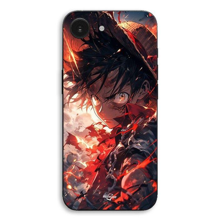 Coque Pour iPhone 17e One piece Luffy énervé art manga anime Maniacase