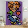 Blackout Curtains for Living Room Curtain H-human Mades Shades Home Interior Curtains 2 Pieces Tulle for Bedroom Partition Child