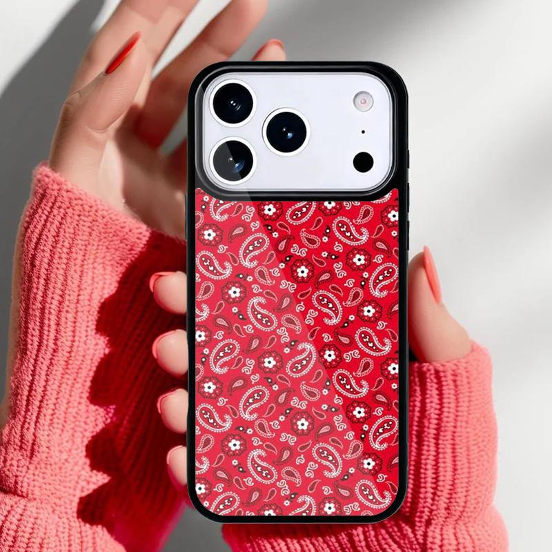 Floral Paisley Pattern Phone Case for iPhone 17 16 15 14 13 Pro Max Back Cover for 12 11 Pro Coque