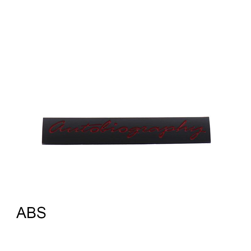 3D Premium Autobiography for car Hood Fender trunk Rear Bonnet Nameplate Decal Emblem Badge Sticker