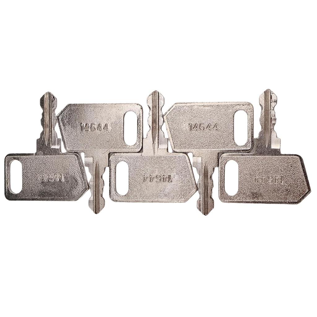 JZGRDN 5PCS Ignition Starter Keys 361144 14644 M516 15271326 Compatible with Terex Generation 7 Articulated Dump Truck ADT