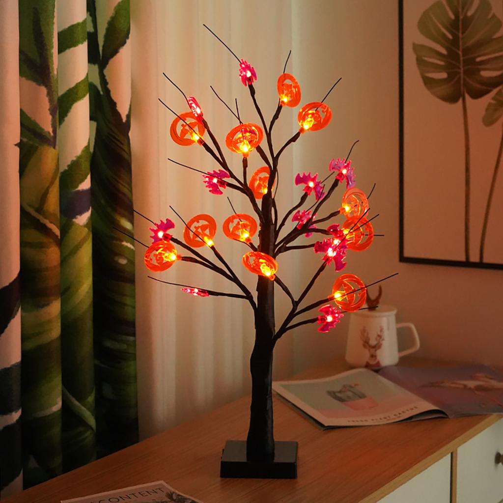 Halloween Tree Lights Led Tree Lights Decorative USB Tery Lights