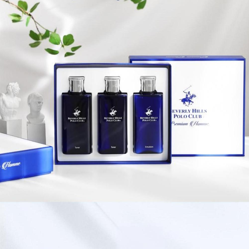 [Gift For Man] Beverly Hills Polo Club Premium Homme Skin 2 + Lotion 1 Set Men's Basic Cosmetics