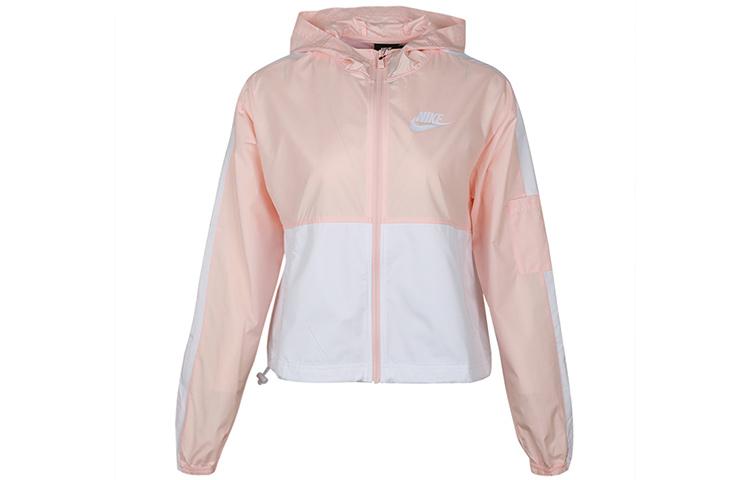 Nike Jackets Women s Washed Coral Red/White Hooded Moderate CJ7345-664 XL