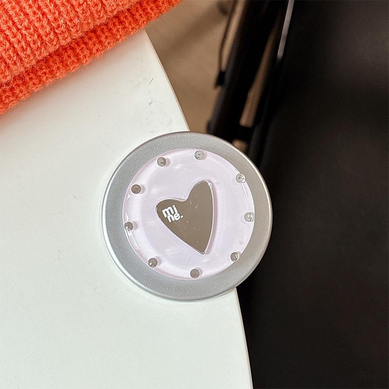 Bunter Liebe Herz Spiegel Handyhalter: Magsafe Magnetischer Aufkleber & Fingerring