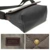 Mini Messenger Bag 0411518 Combination Synthetic Leather Polydenim Switch Compact with Pocket 22269303 Black 2 X Gray [Edwin] (Black