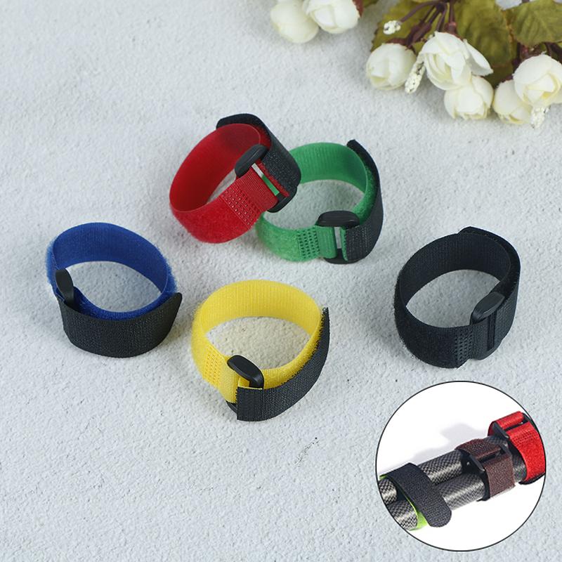 5Pcs Fishing Tools Rod Tie Strap Belt Tackle Elastic Wrap Band Pole Holder