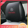 Car Sticker 1PCS Hot Car Headrest Cover Fit for Mercedes Benz New B/C/E Class A Class C200L GLC GLK New CLA GLA Accessories Car