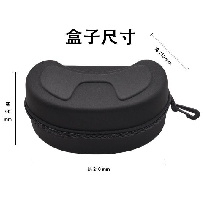 

Наружный чехол для лыжных очков EVA Стандартная версия прочный защитный чехол для стильных очков, кожаный чехол для очков H01Black Medium