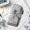 Vintage Mic Pattern Long Wallet Forever Engraved Purse for Daily Use
