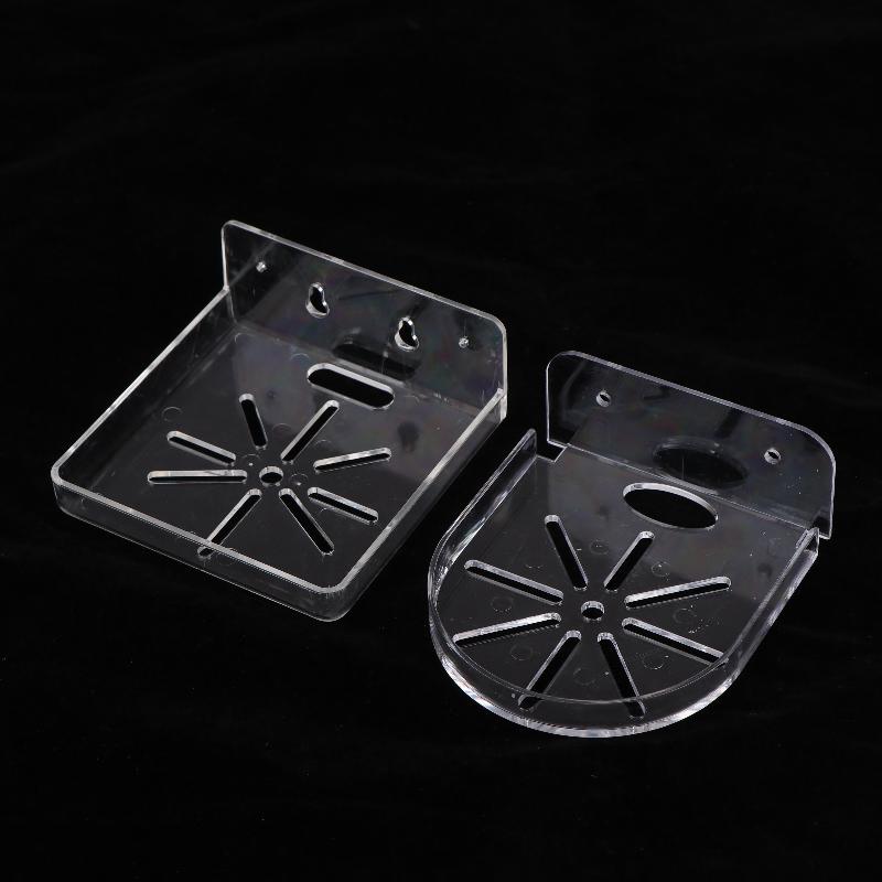 1 Set Mini Security Camera Baby Monitor Small Items Storage Support Holder Stand Acrylic Wall Mount Floating Shelf