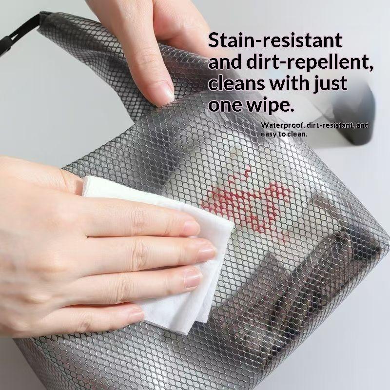 Mesh Waterproof Cosmetic Bag Portable Portable Cosmetic Storage Bag Large Capacity Transparent Wash Bag Travel Storage Bag